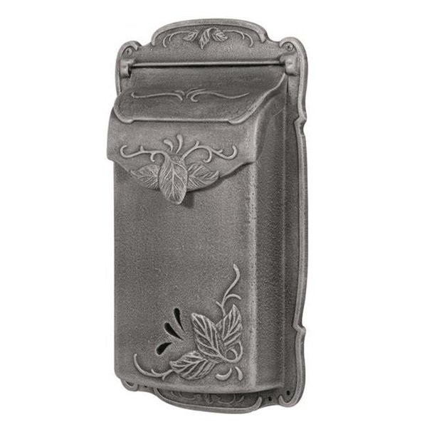 Floral Vertical Mailbox Floral Vertical Mailbox SVF-1001-SW Floral Vertical Mailbox-Swedish Silver SVF-1001-SW